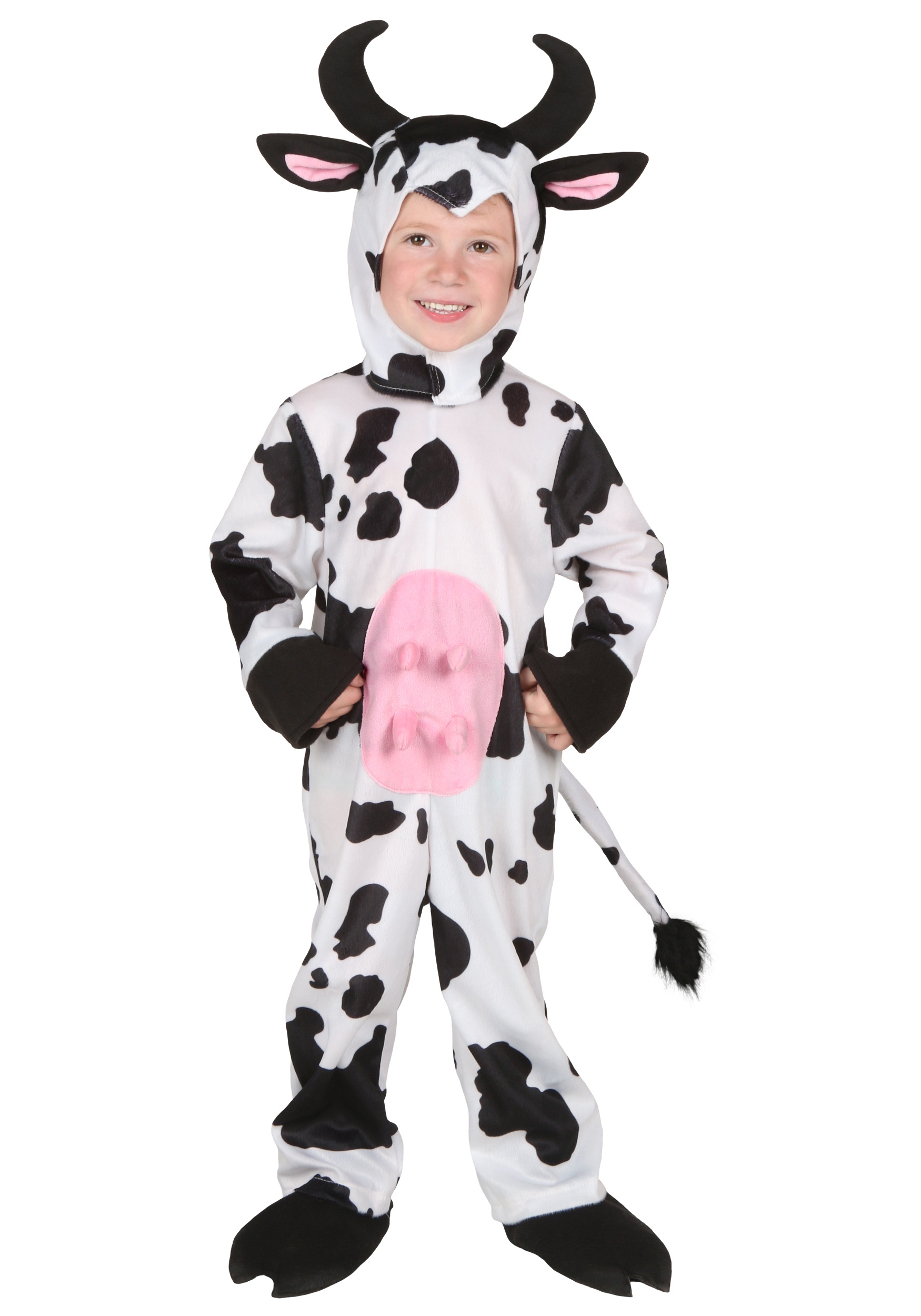 Photos - Fancy Dress Toddler FUN Costumes  Cow Deluxe Costume Black/White 