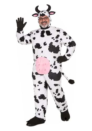 Plus Size Deluxe Cow Costume for Adults