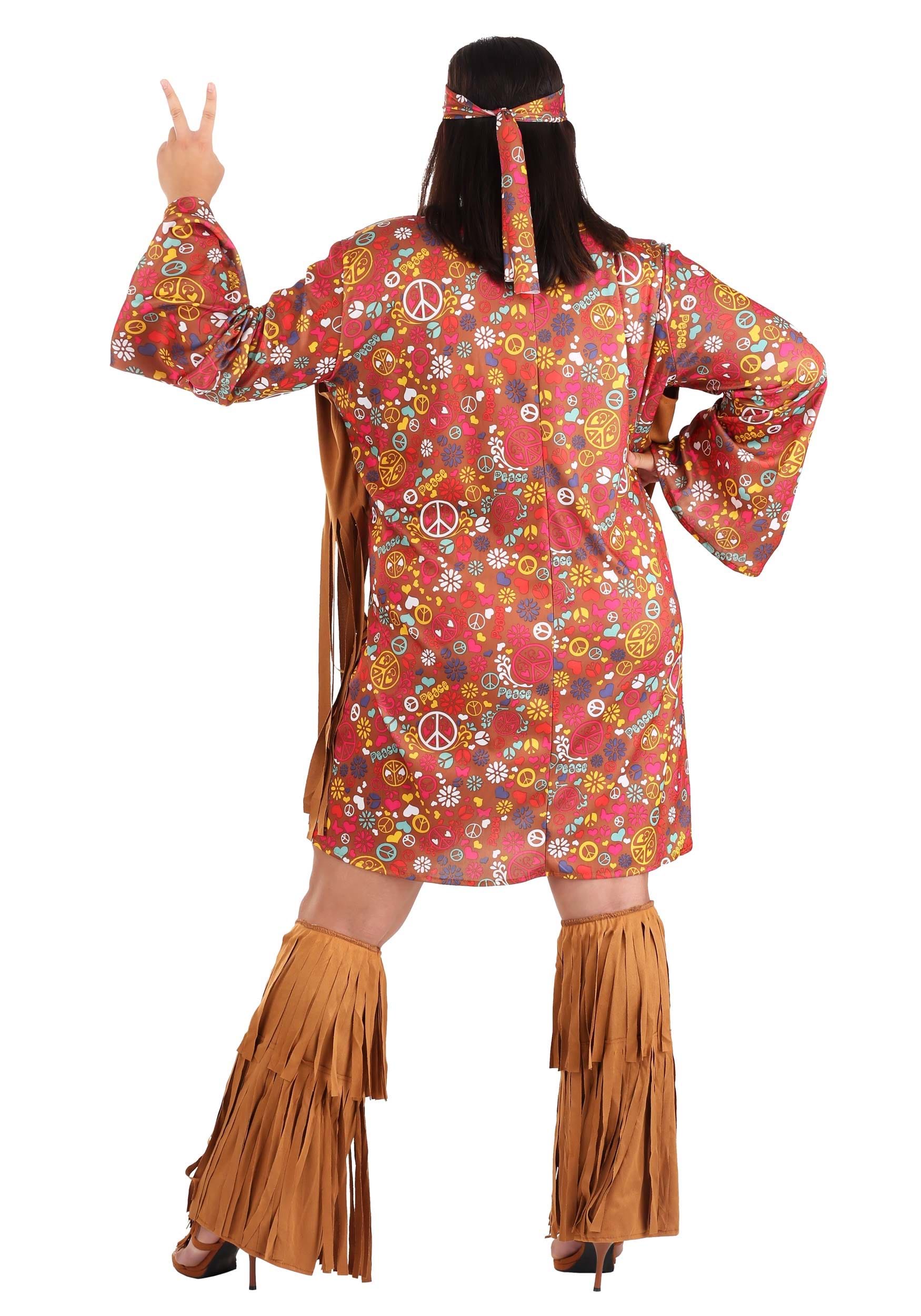 Plus Size & Love Costume | Hippie Plus Size Costume