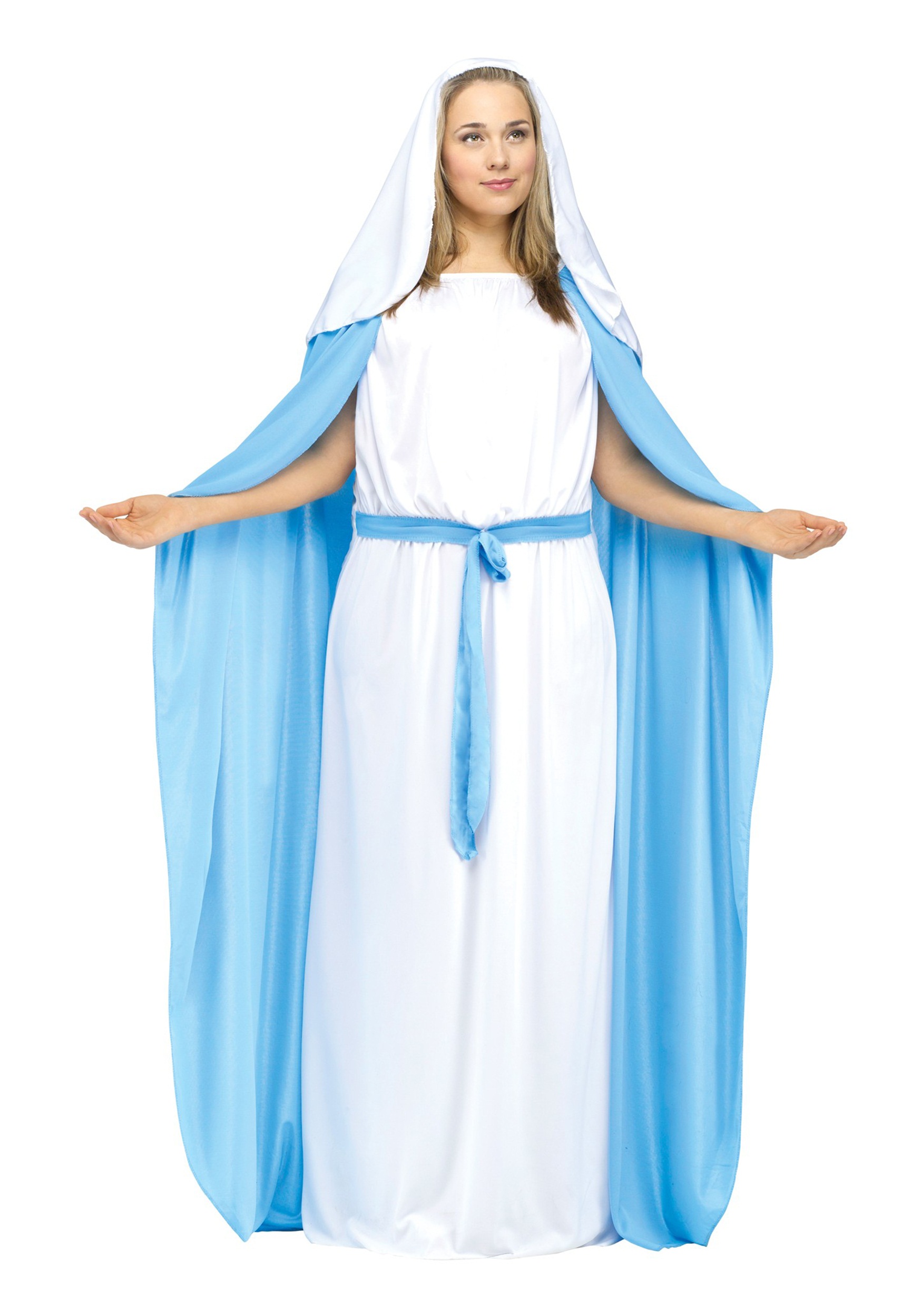 Photos - Fancy Dress MARY Fun World Mother  Plus Size Women's Costume Blue/White 
