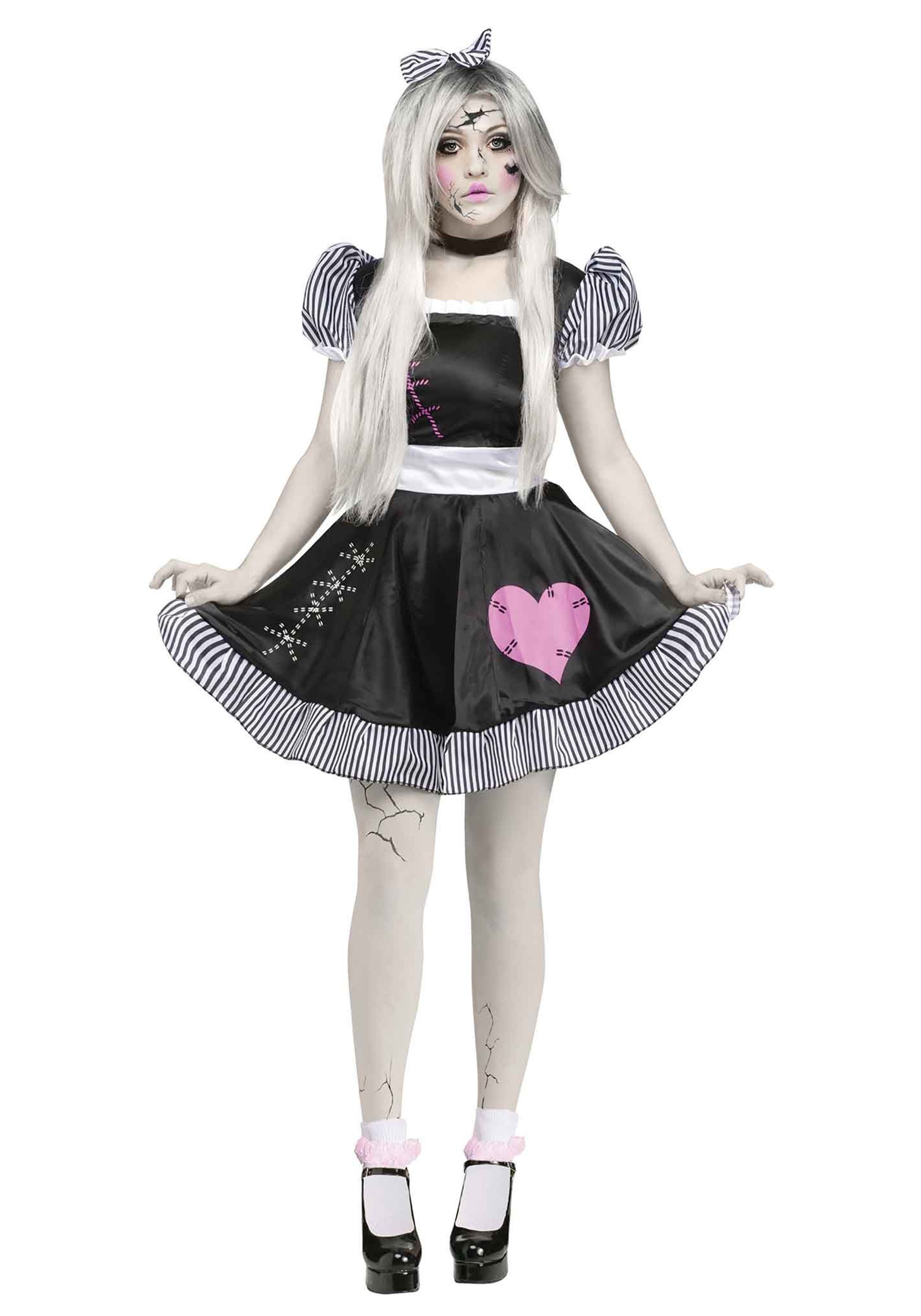 Adult Broken Doll Costume