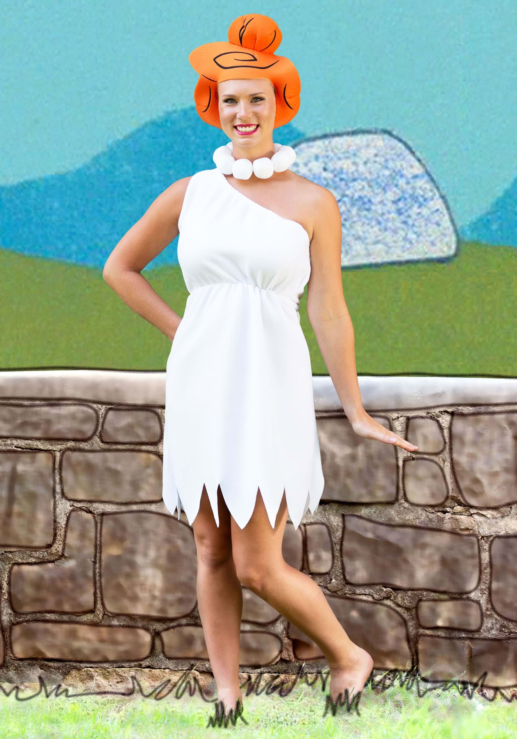 Women's Plus Size Wilma Flintstone Costume , Cartoon Character Costumes