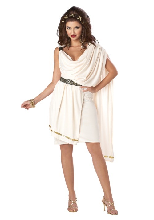 Deluxe Classic Toga Women's Costume | Greek Goddess Costume