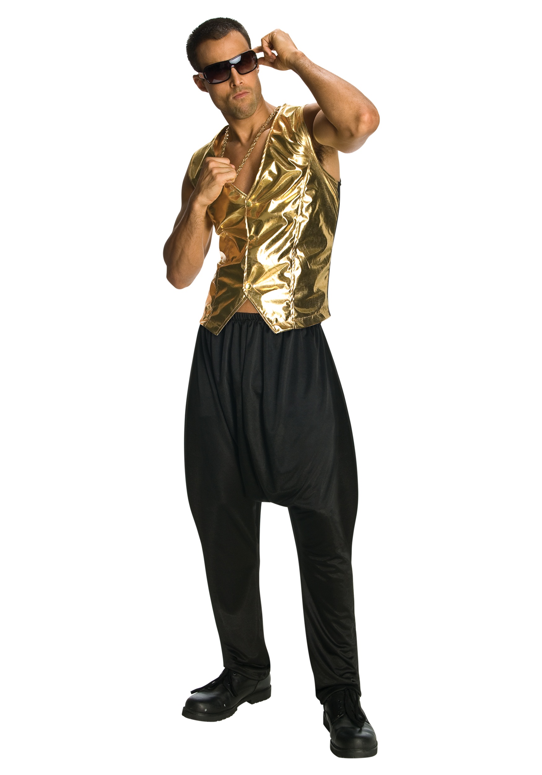 Old School Rapper 1980s 1990s MC Hammer Hip Hop Dance Party Mens Costume