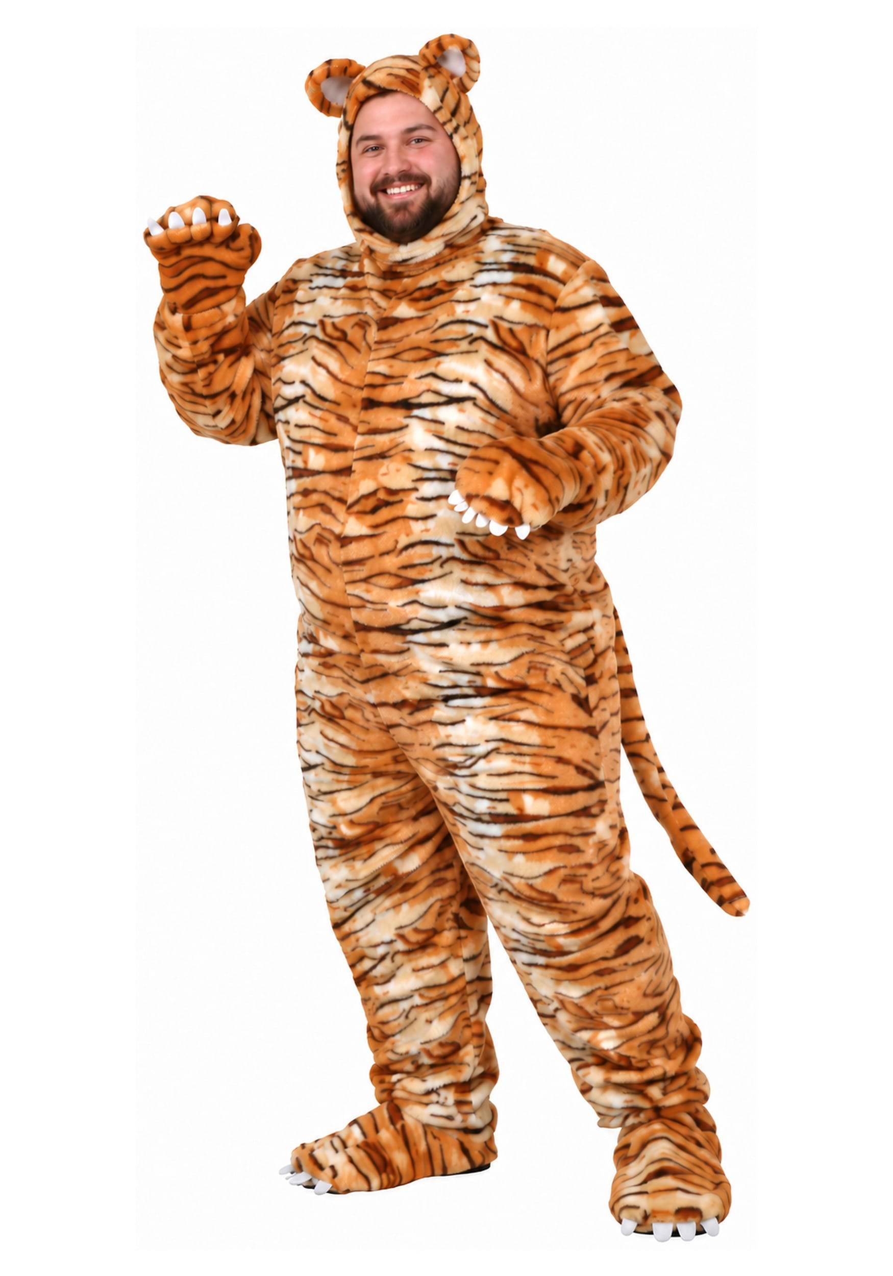 Plus Size Tiger Costume for Adults