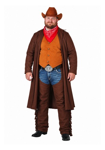 Plus Size Rancher Cowboy Men's Costume