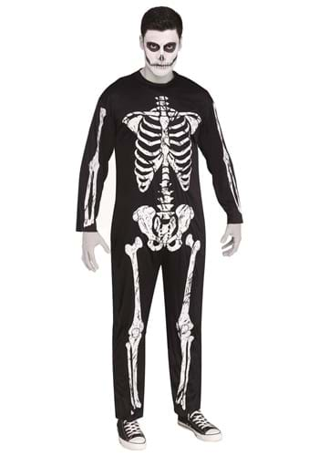 Men's Plus Size Scary Skeleton Costume