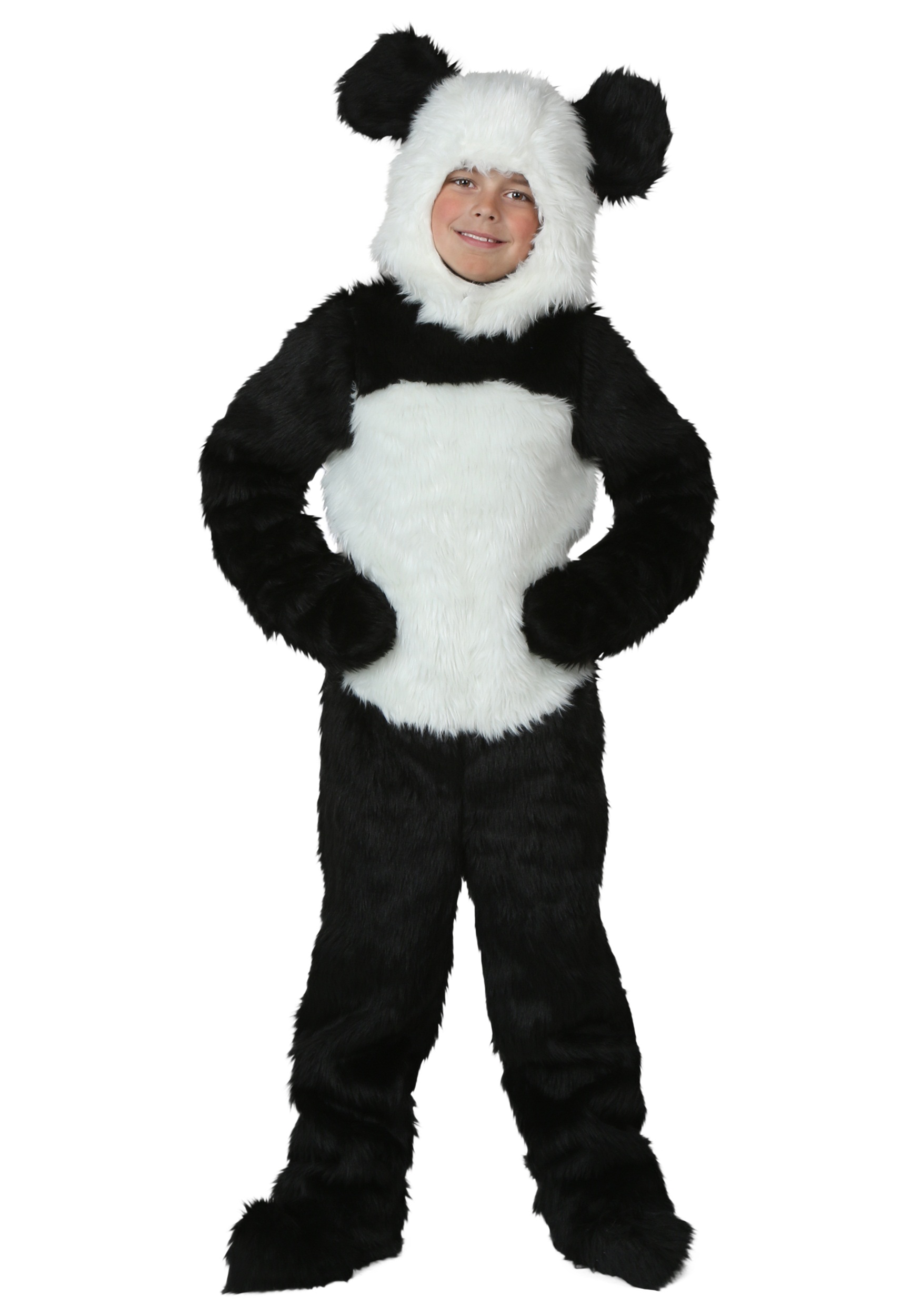 Disfraz de panda de lujo para niños Multicolor