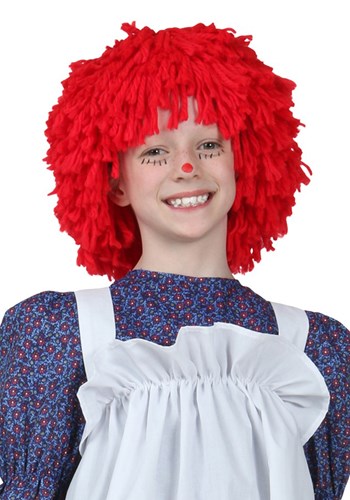 Adult/Child Rag Doll Red Costume Wig | Doll Accessories