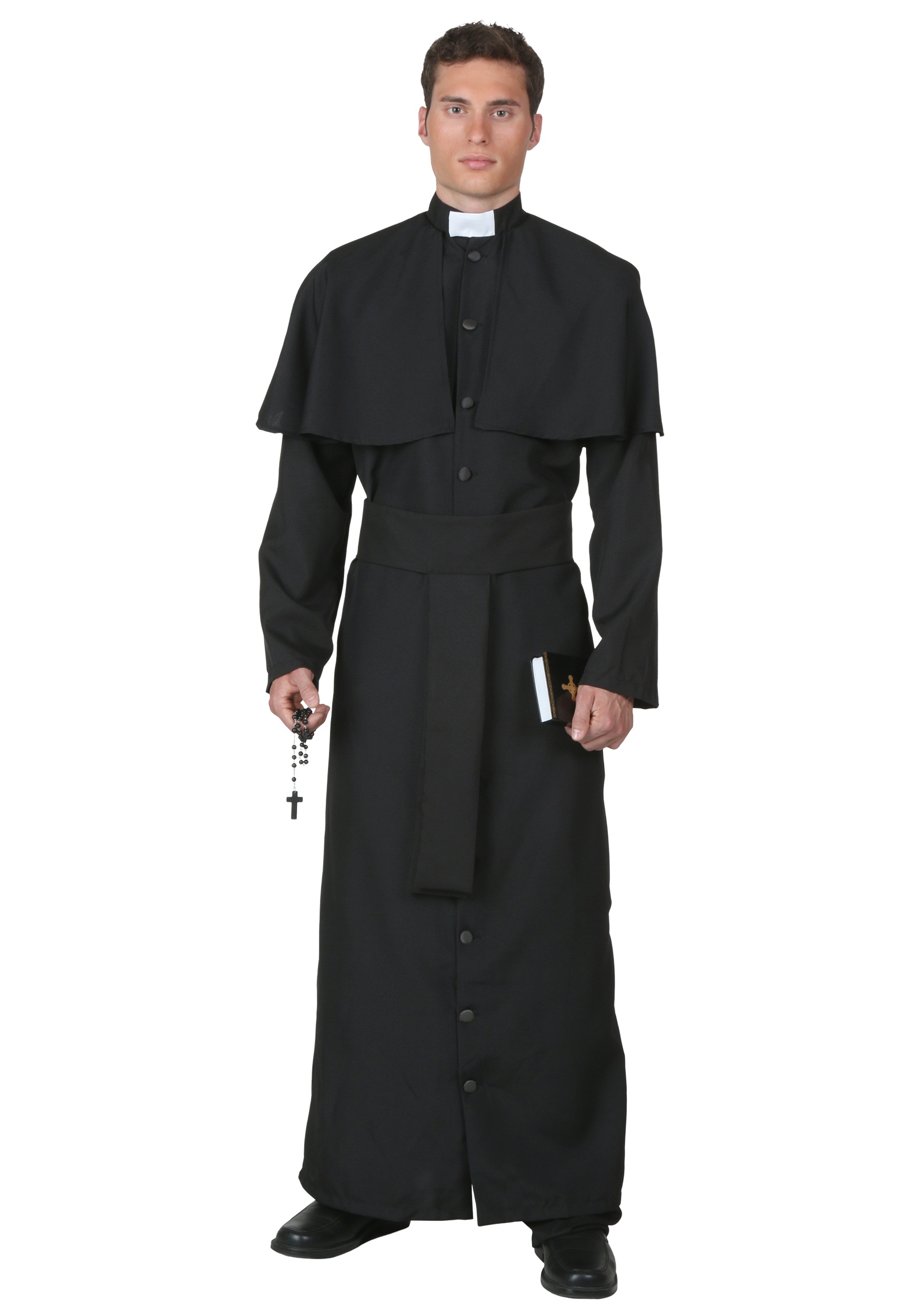 Disfraz de sacerdote de lujo para hombres Multicolor