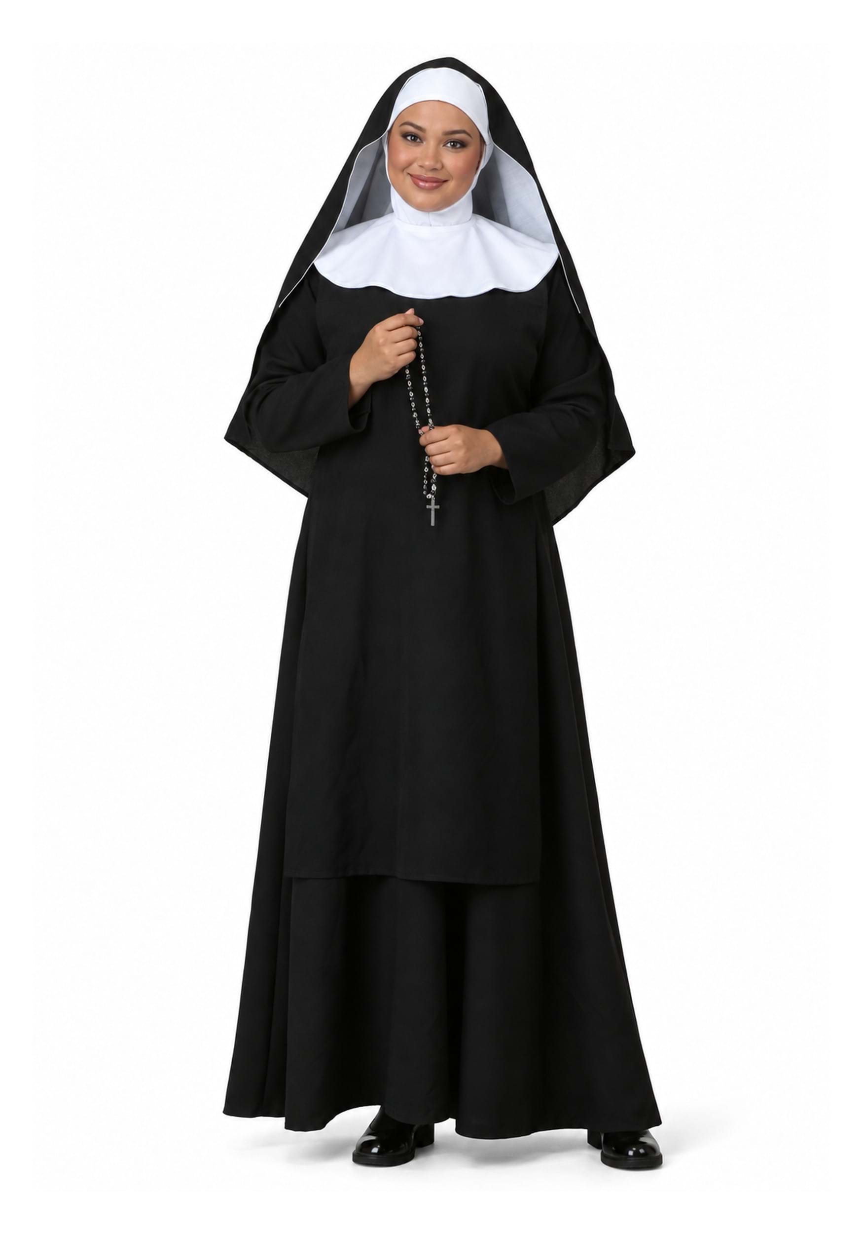 Plus Size Deluxe Nun Women's Costume