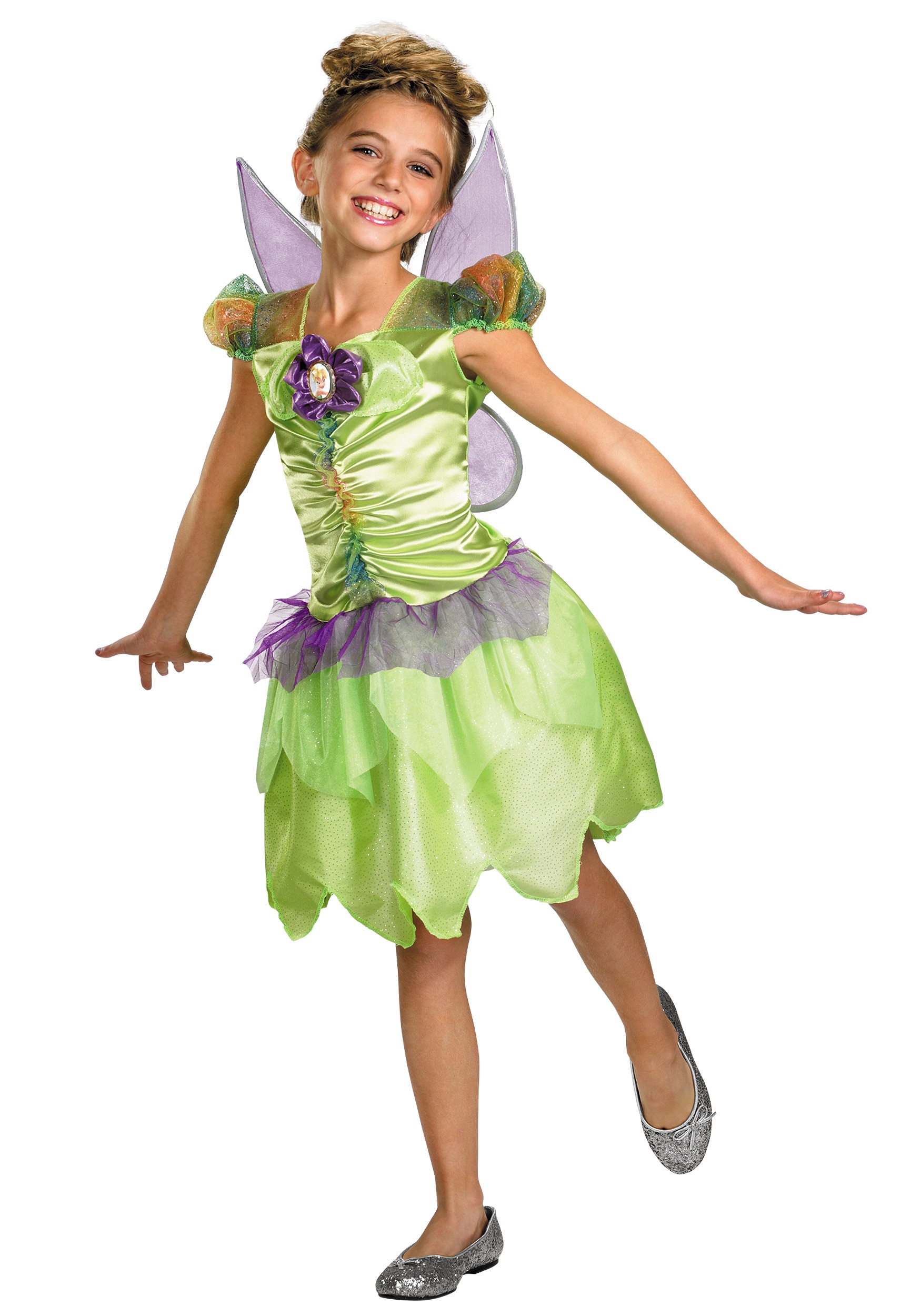 Photos - Fancy Dress Bell Disguise Girls Tinker  Rainbow Costume Green 