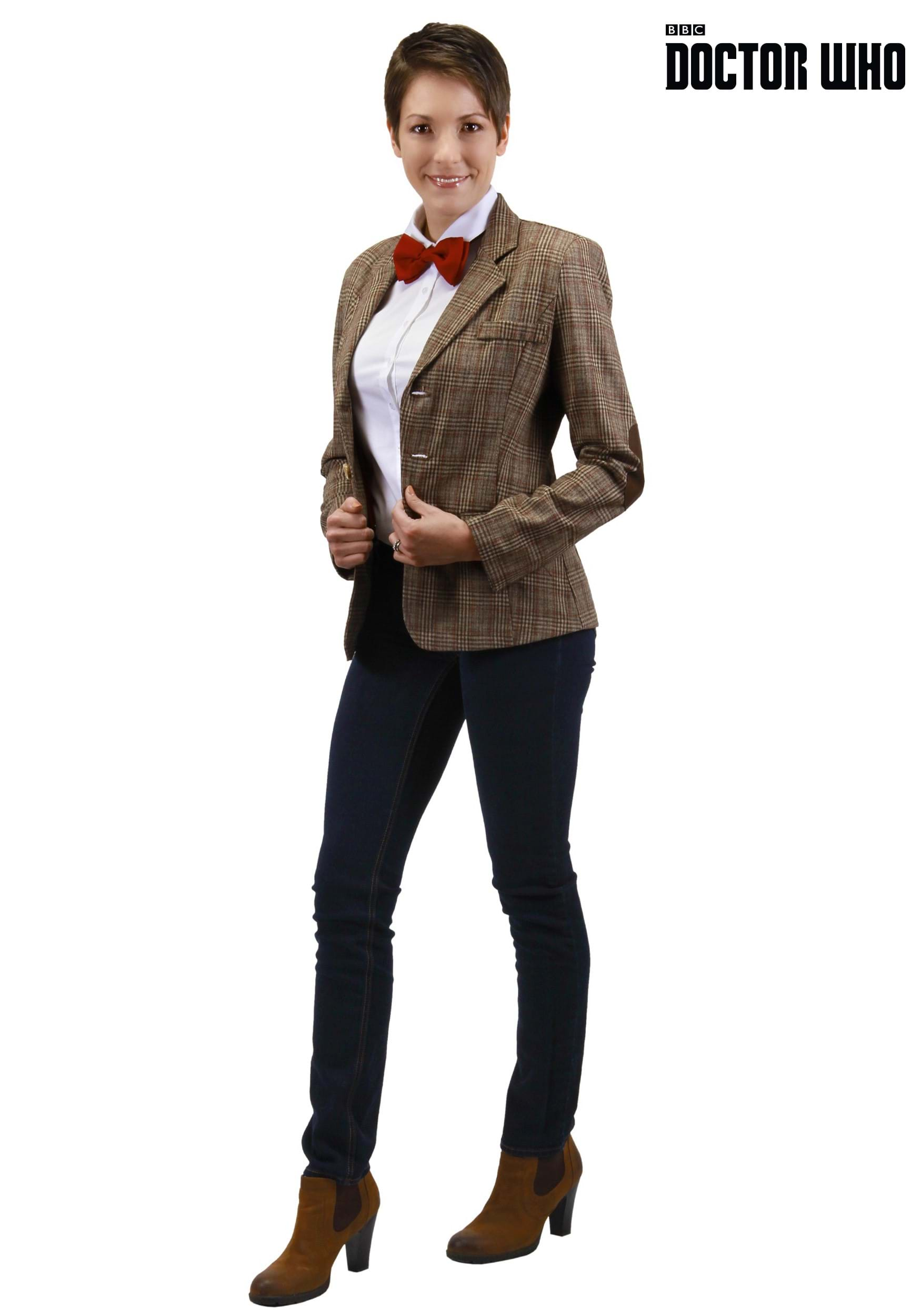 Doctor Who Undécima chaqueta de disfraces de doctor para mujeres Multicolor