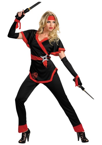Women's Red Dragon Ninja Costume