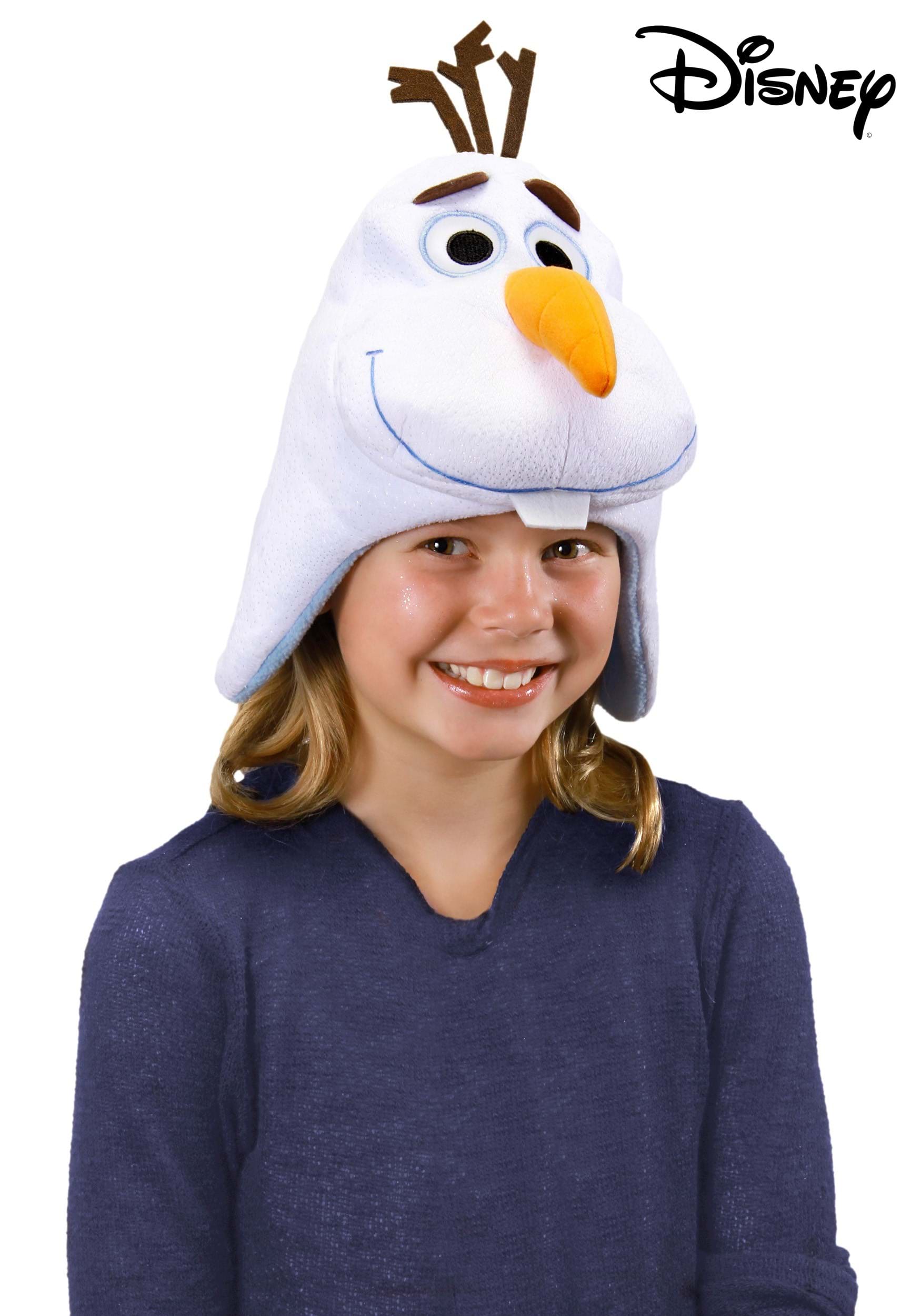 Licensed Kid's Disney Frozen Olaf Winter Trapper Beanie Hat With 3D Nose Age 4-8 