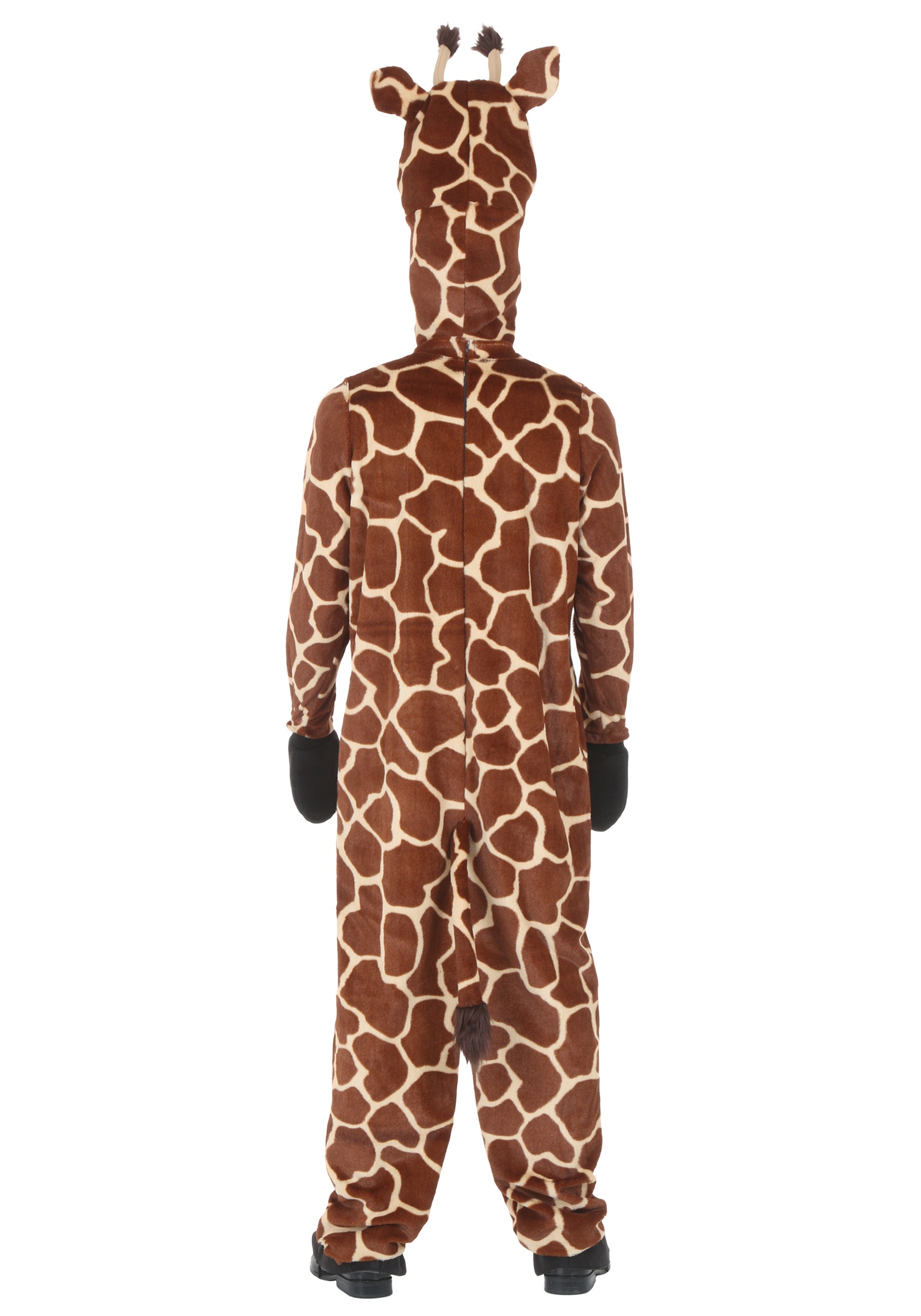 Giraffe All In One Adults Mens Ladies Fancy Dress Animal Giraffe Outfit Med 