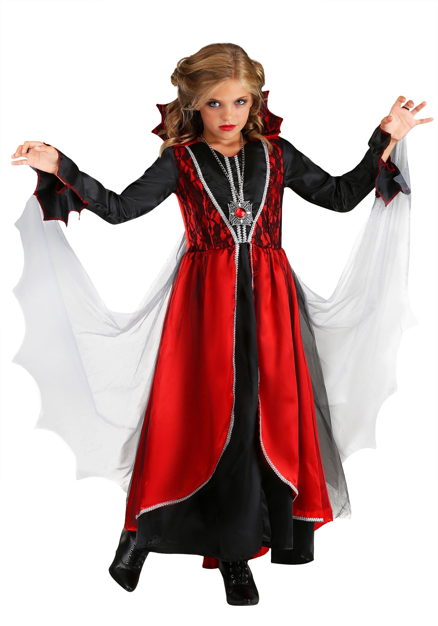 Disfraz de vampiro para niñas Multicolor
