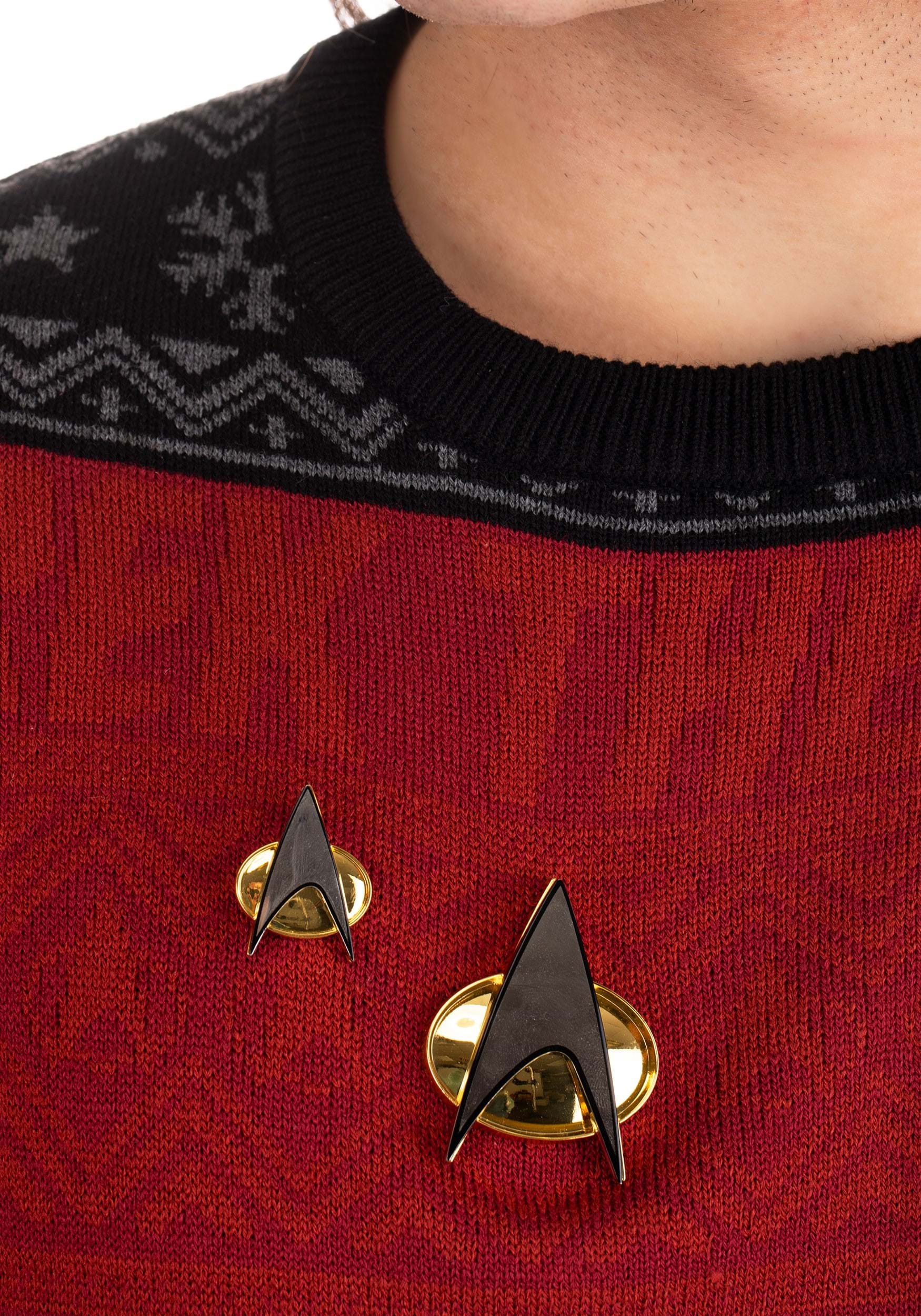 Star Trek The Next Generation Communicator Pin Combadge Captain Future Imperfect 
