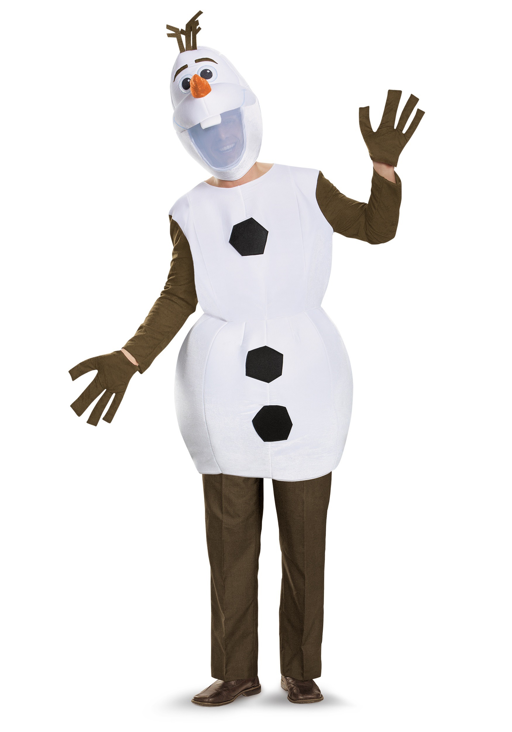 Photos - Fancy Dress Disguise Adult Olaf Costume Brown/Orange/White