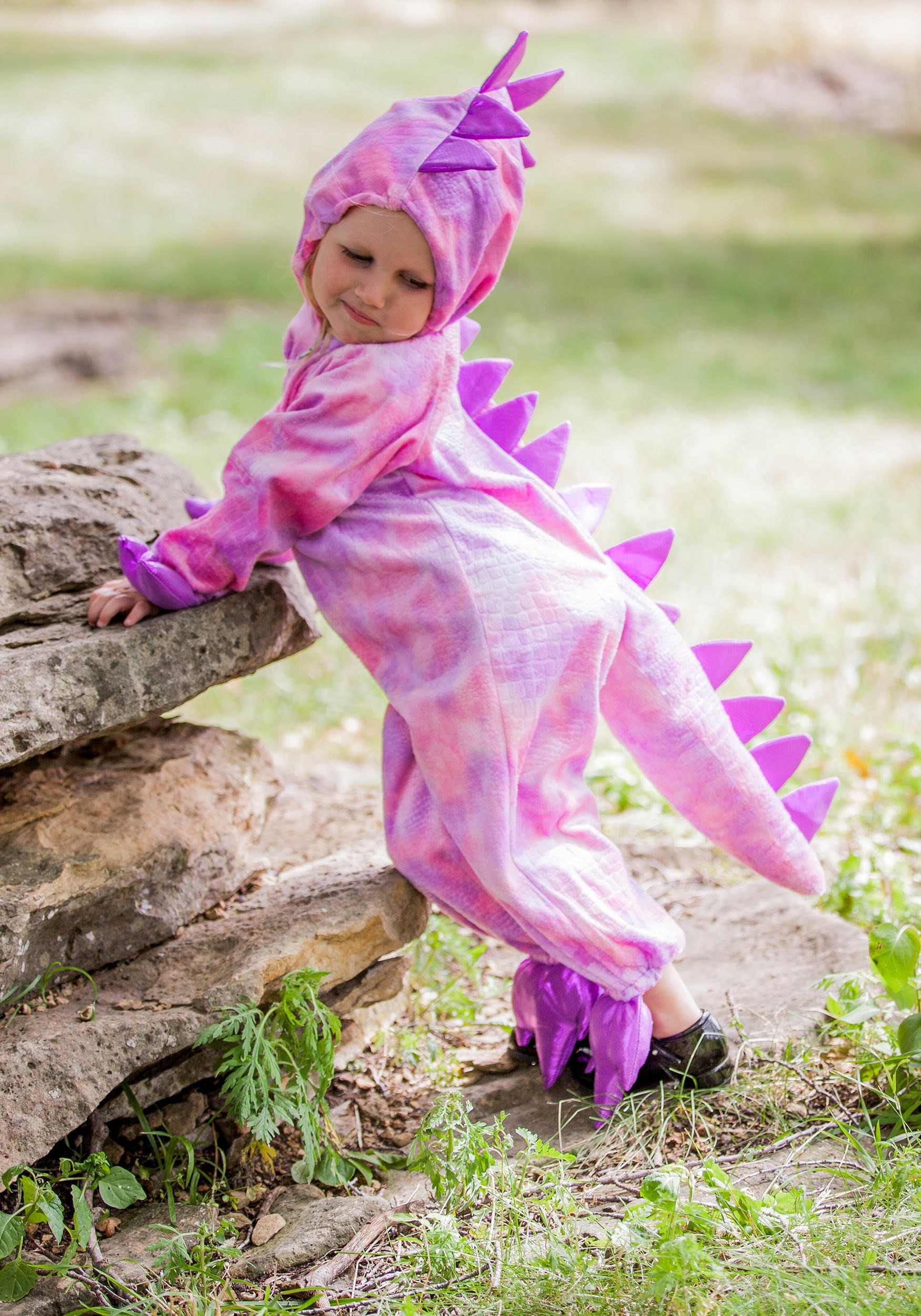 Pink dinosaur costume