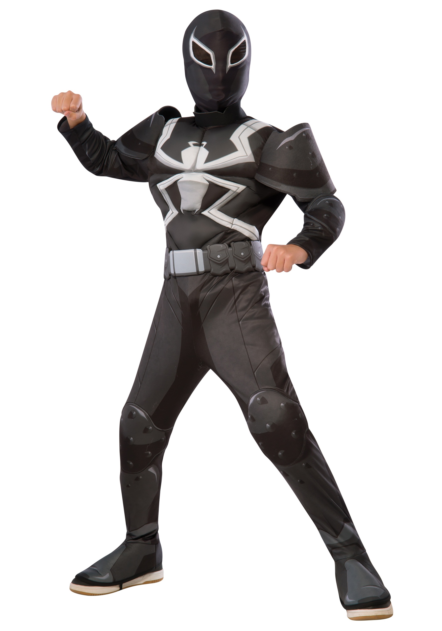 Photos - Fancy Dress Rubies Costume Co. Inc Deluxe Kid's Agent Venom Costume Gray 