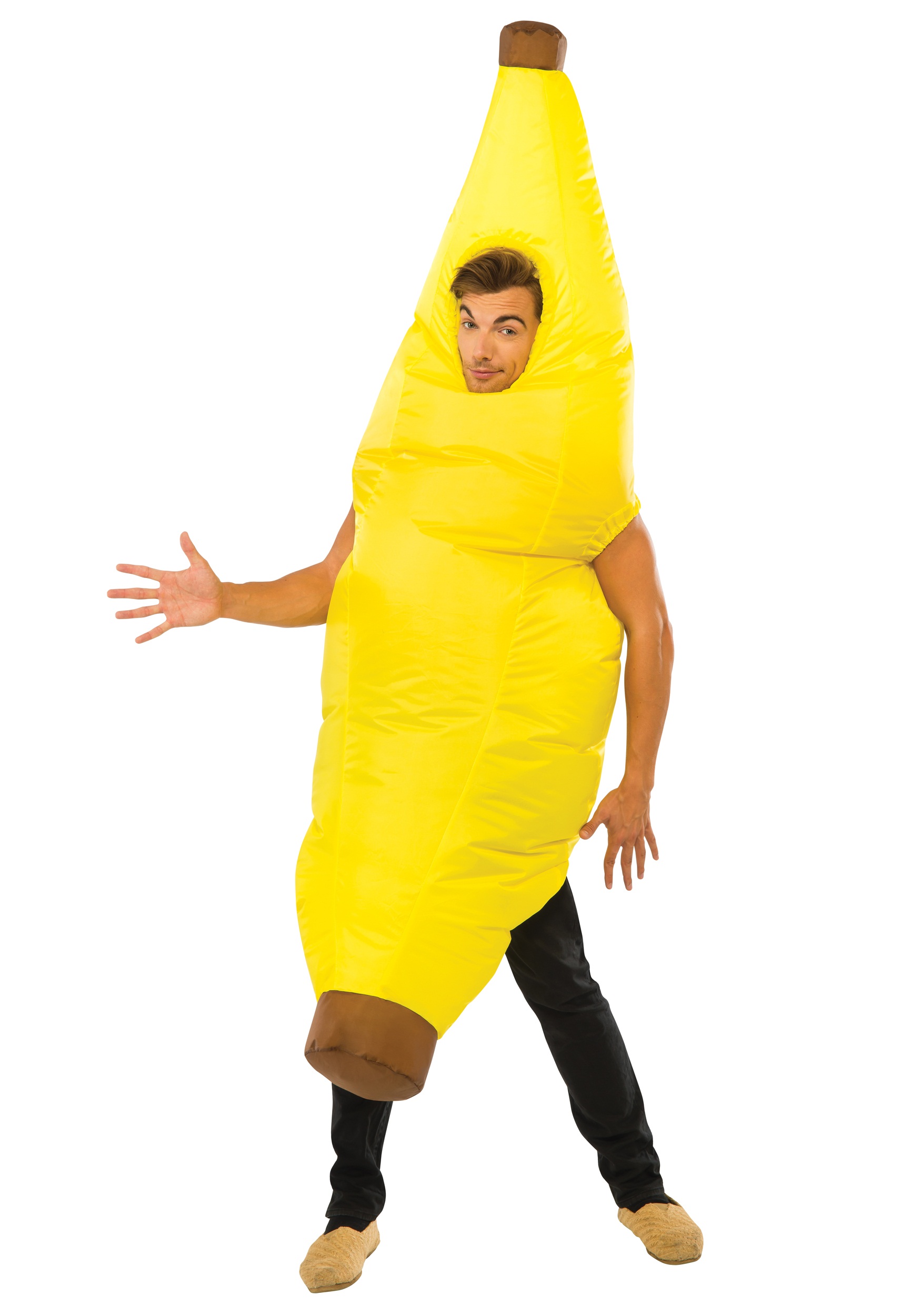 Disfraz de plátano inflable para adultos Multicolor