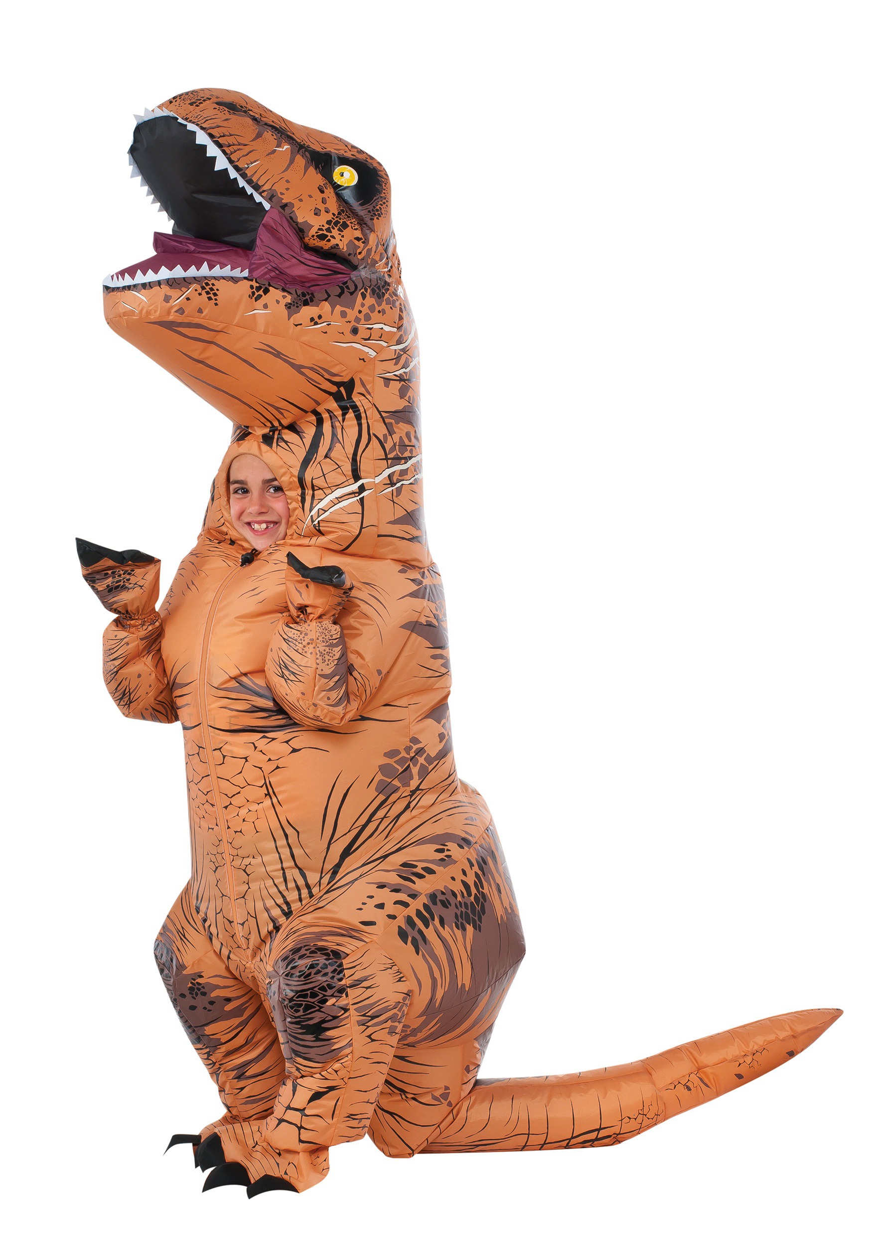 NEW Inflatable T-Rex Dinosaur Halloween Costume Child Up To 5'1" Morphsuits 
