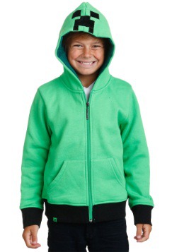 Kids Minecraft Creeper Anatomy Hoodie
