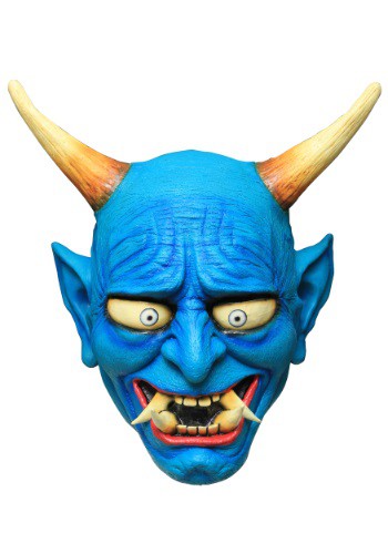 Adult Blue Oni Demon Mask