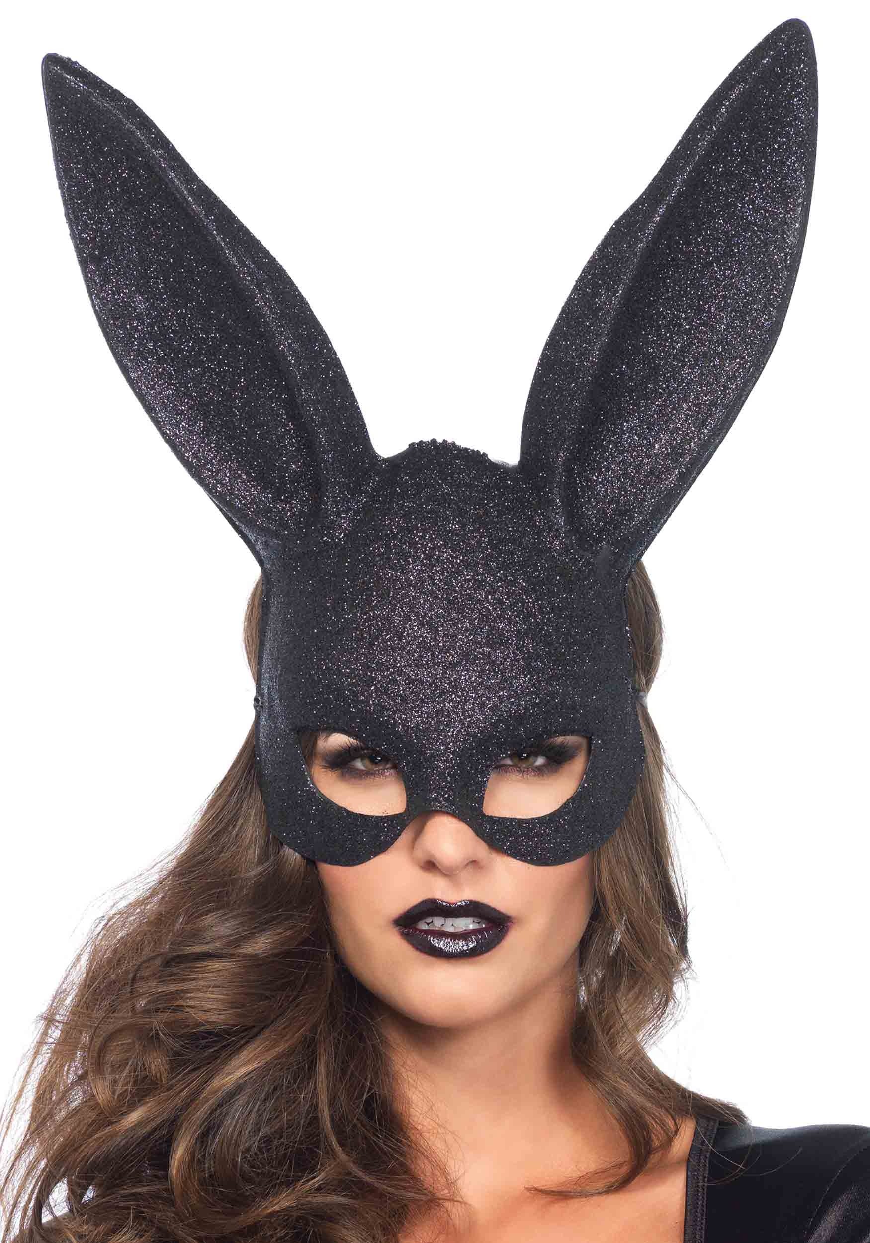 Black Bunny Mask