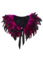 Black Coque Collar with Satin Trim and Ties - $24.99