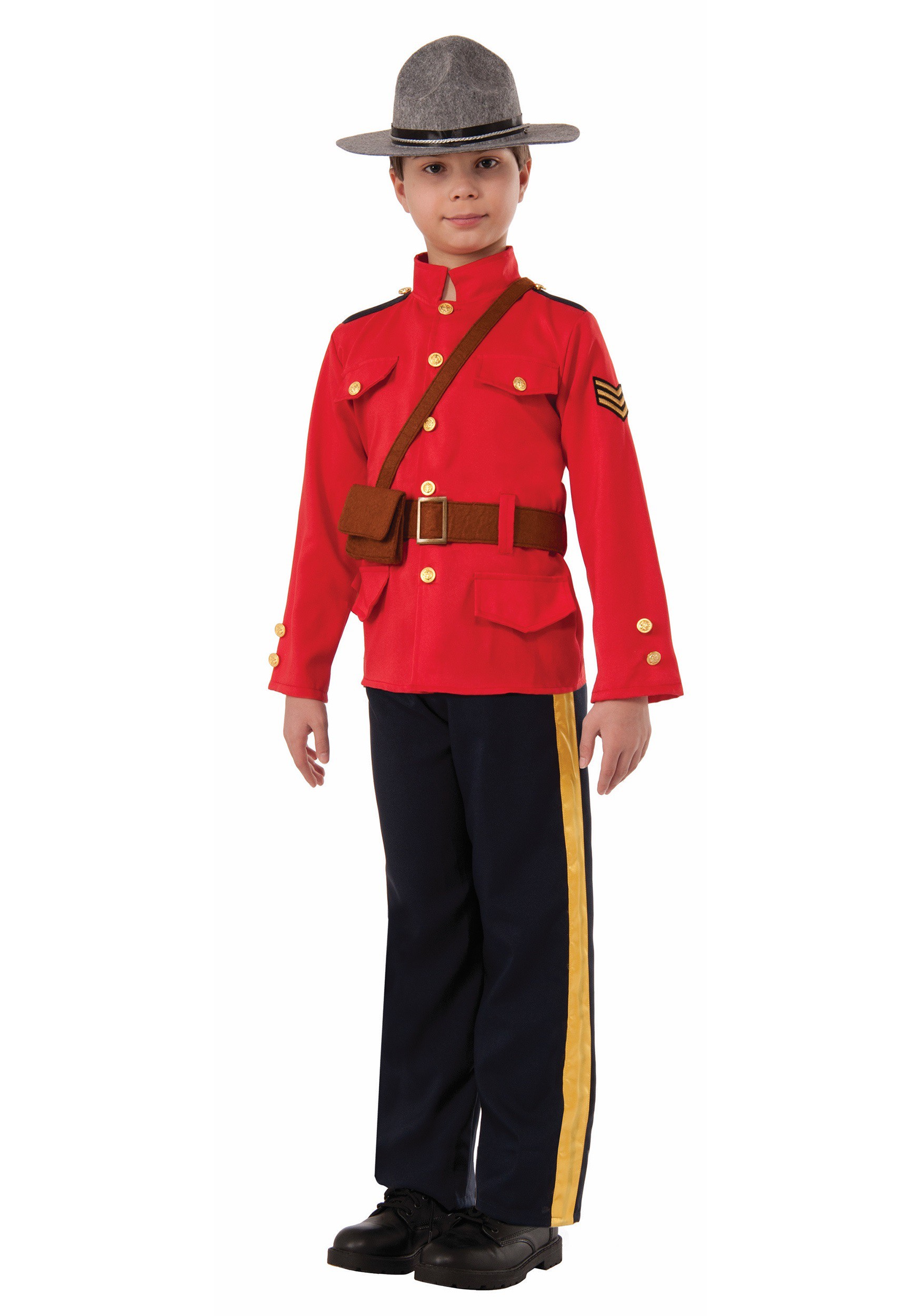 Disfraz De Monteie Canadiense De Ni Os Multicolor Yaxa Store   Boys Canadian Mountie Costume 