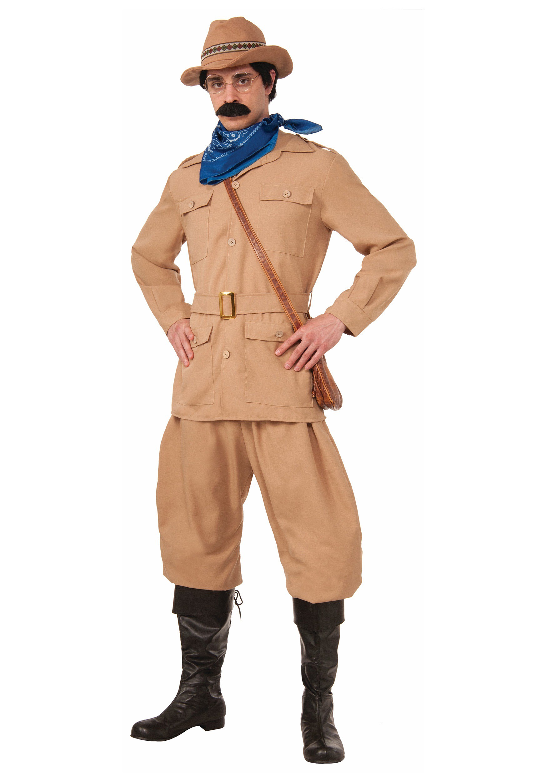 1930s Men’s Costumes: Gangster, Clyde Barrow, Monster Movies Theodore Roosevelt Mens Costume $69.99 AT vintagedancer.com