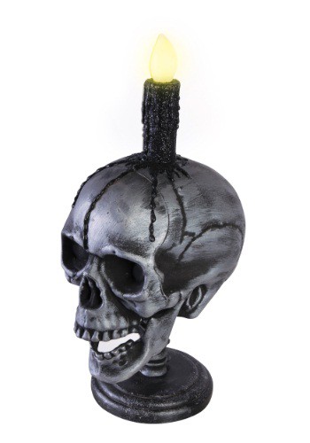 Light Up Skull And Candle