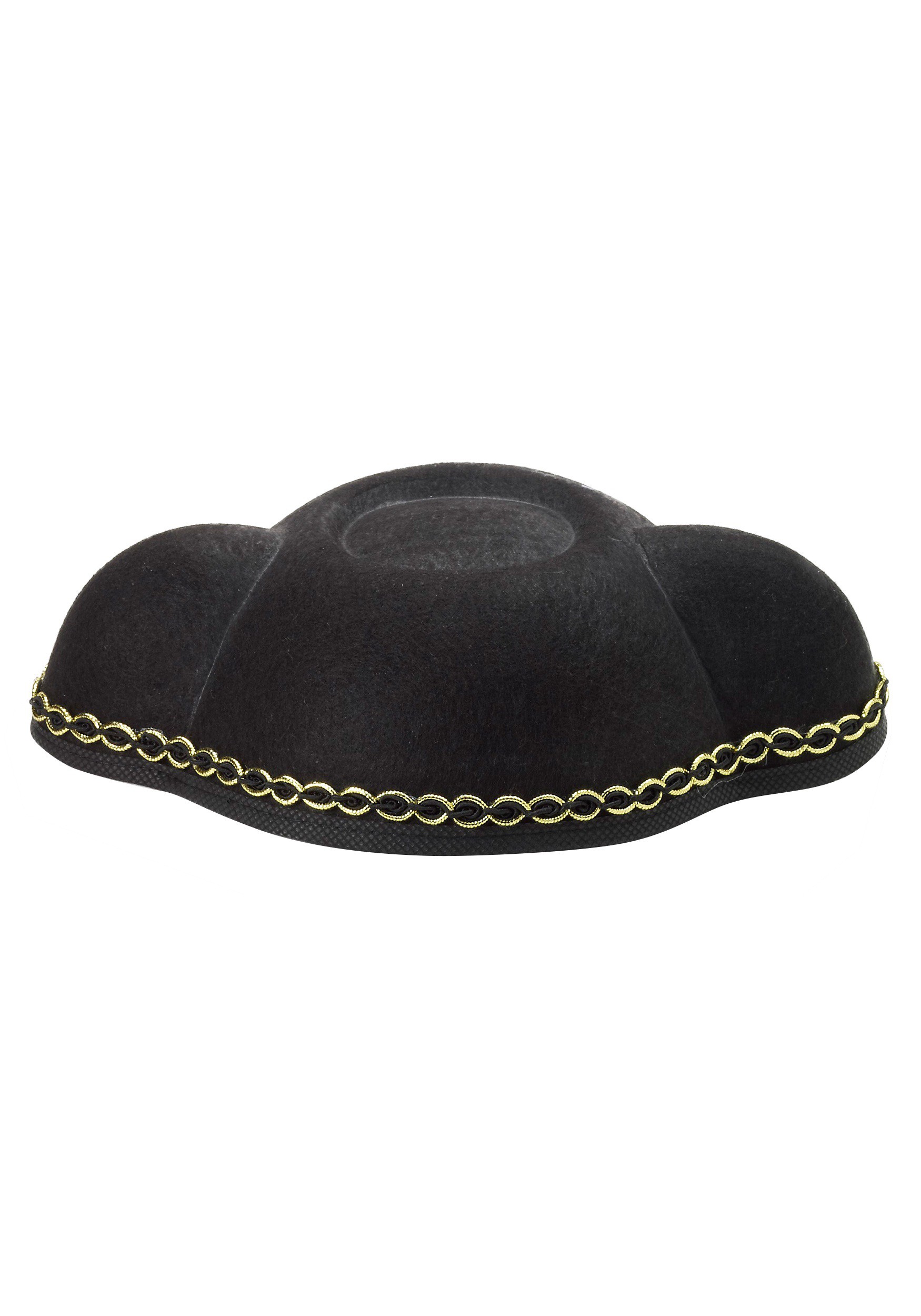 Bullfighter Black Felt Matador Steer Horn Headband Hat Costume Accessory Set 