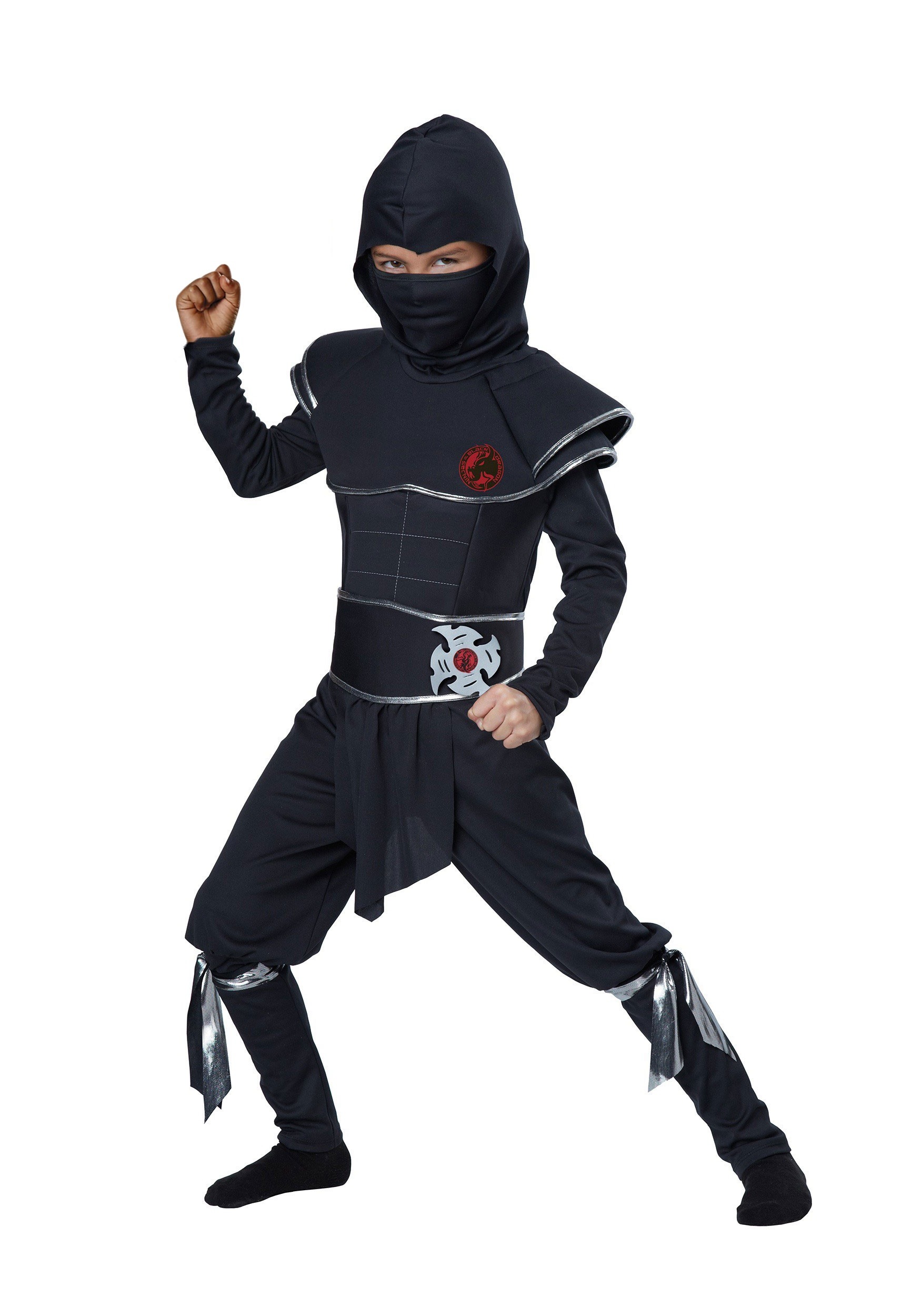 Photos - Fancy Dress California Costume Collection Ninja Warrior Boys Costume Black 