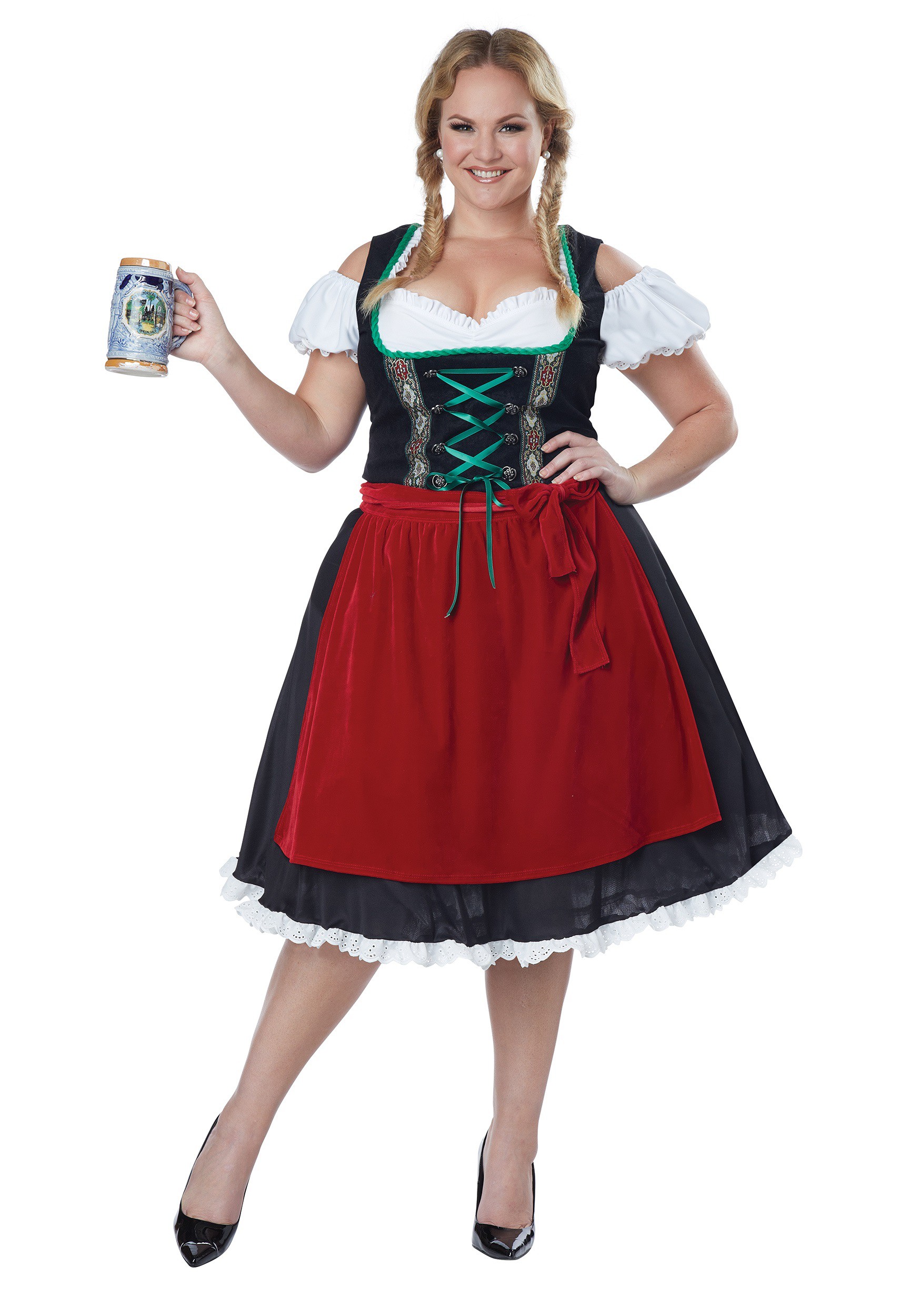 Disfraz de Fraulein Feman's Plus Saller Fraulein Multicolor