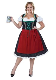 Women s Plus Size Oktoberfest Fraulein Costume 1X 2X 3X
