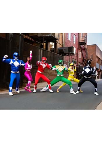 Adult Power Rangers White Ranger Muscle Costume | Power Rangers Costumes