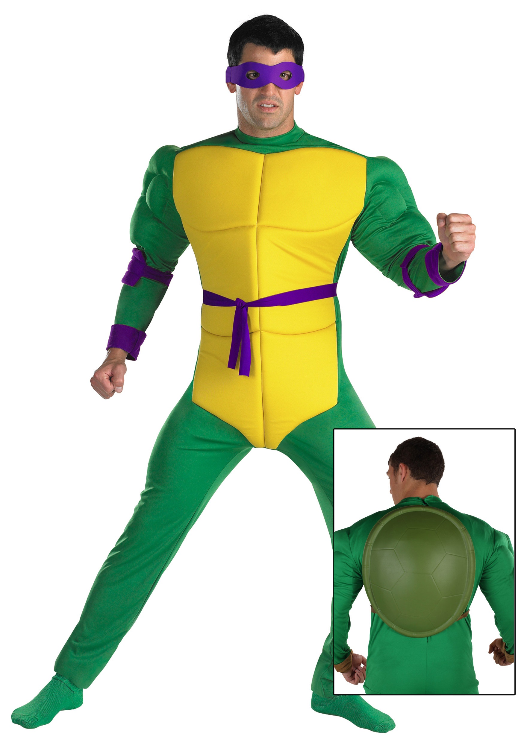 Fantasia Donatello Tartaruga Ninja-Boys Donatello Muscle Costume Tee