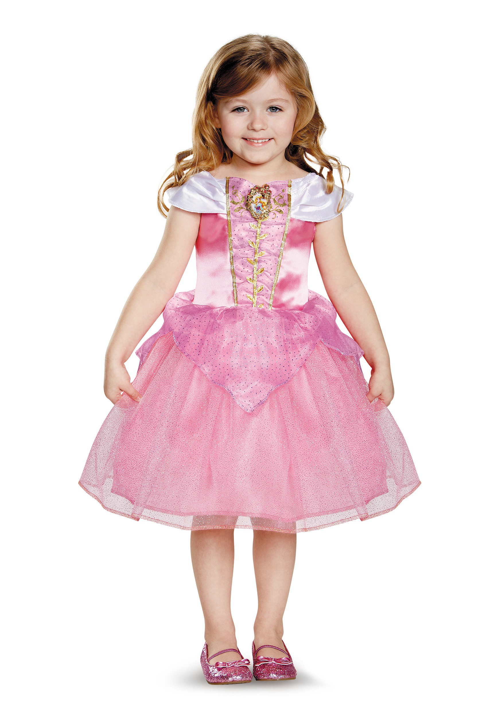 Photos - Fancy Dress Aurora Disguise  Classic Toddler Costume Pink/White 