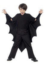 Child Black Bat Wings Image 2