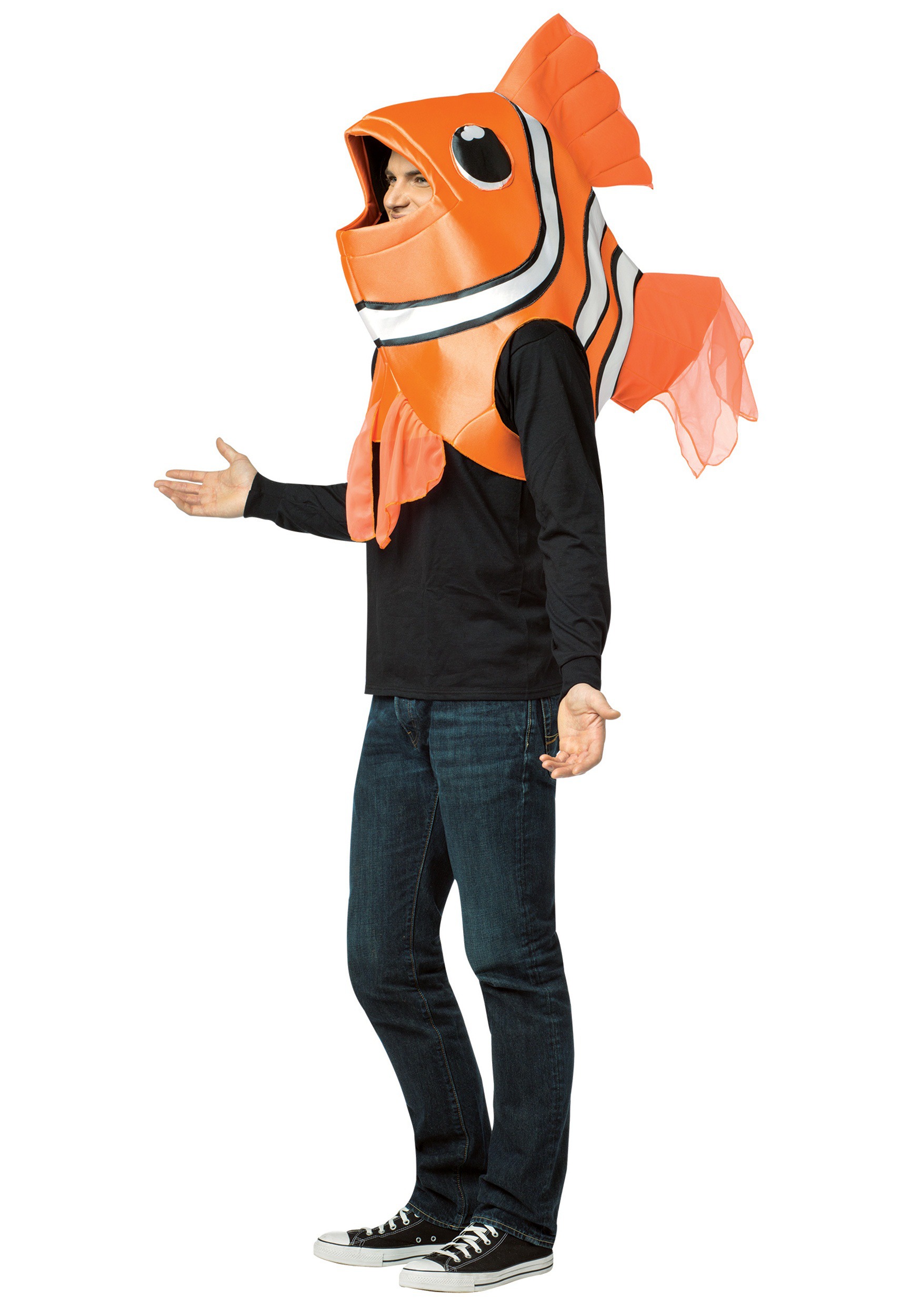 Fish Costume Adults, Halloween Finding Nemo Clownfish Adult Animal