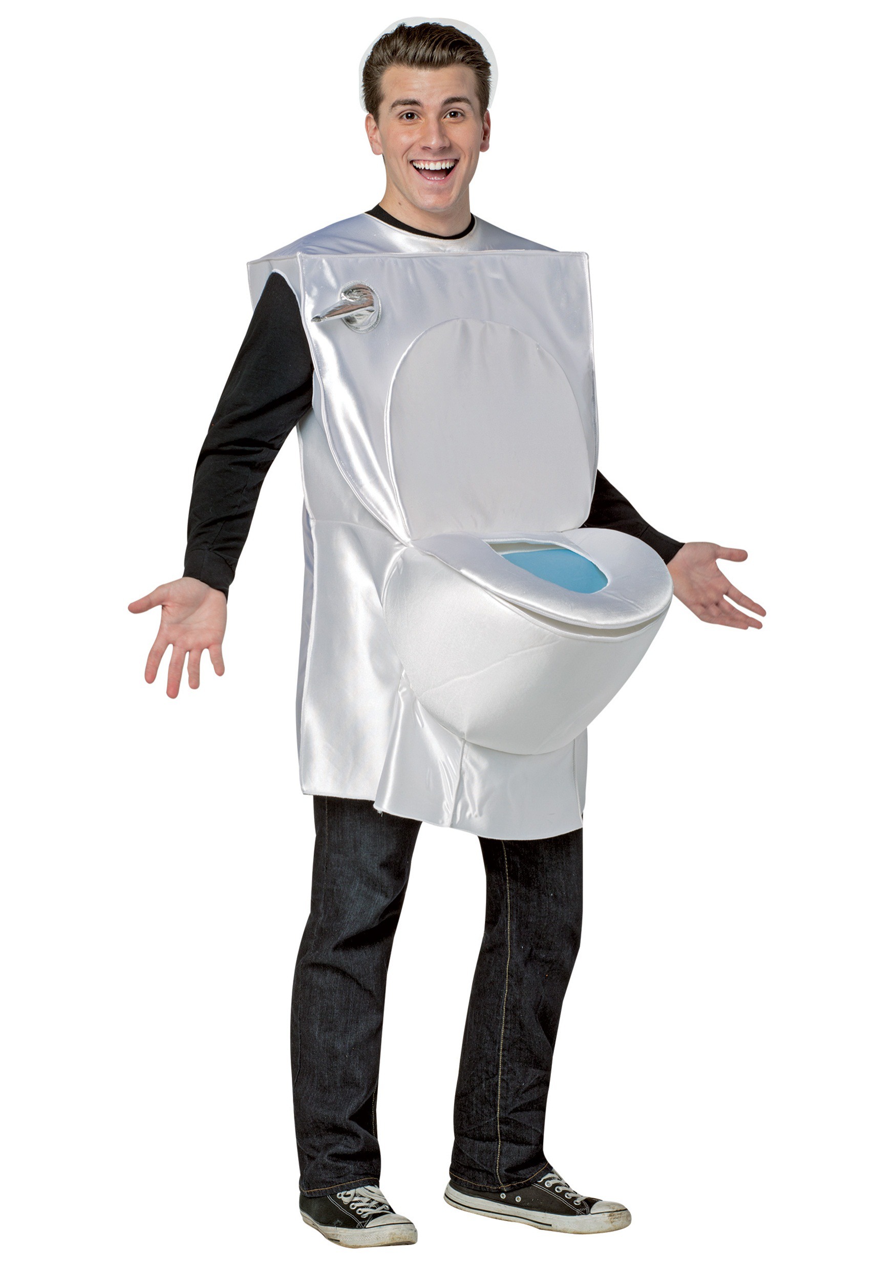 Toilet Inflatable Costume Closestool Inflatable toliet carnival Halloween Adult 