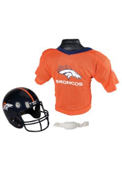 Child NFL Denver Broncos Helmet and Jersey Set