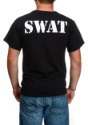 Adult Black SWAT T-Shirt Image 2