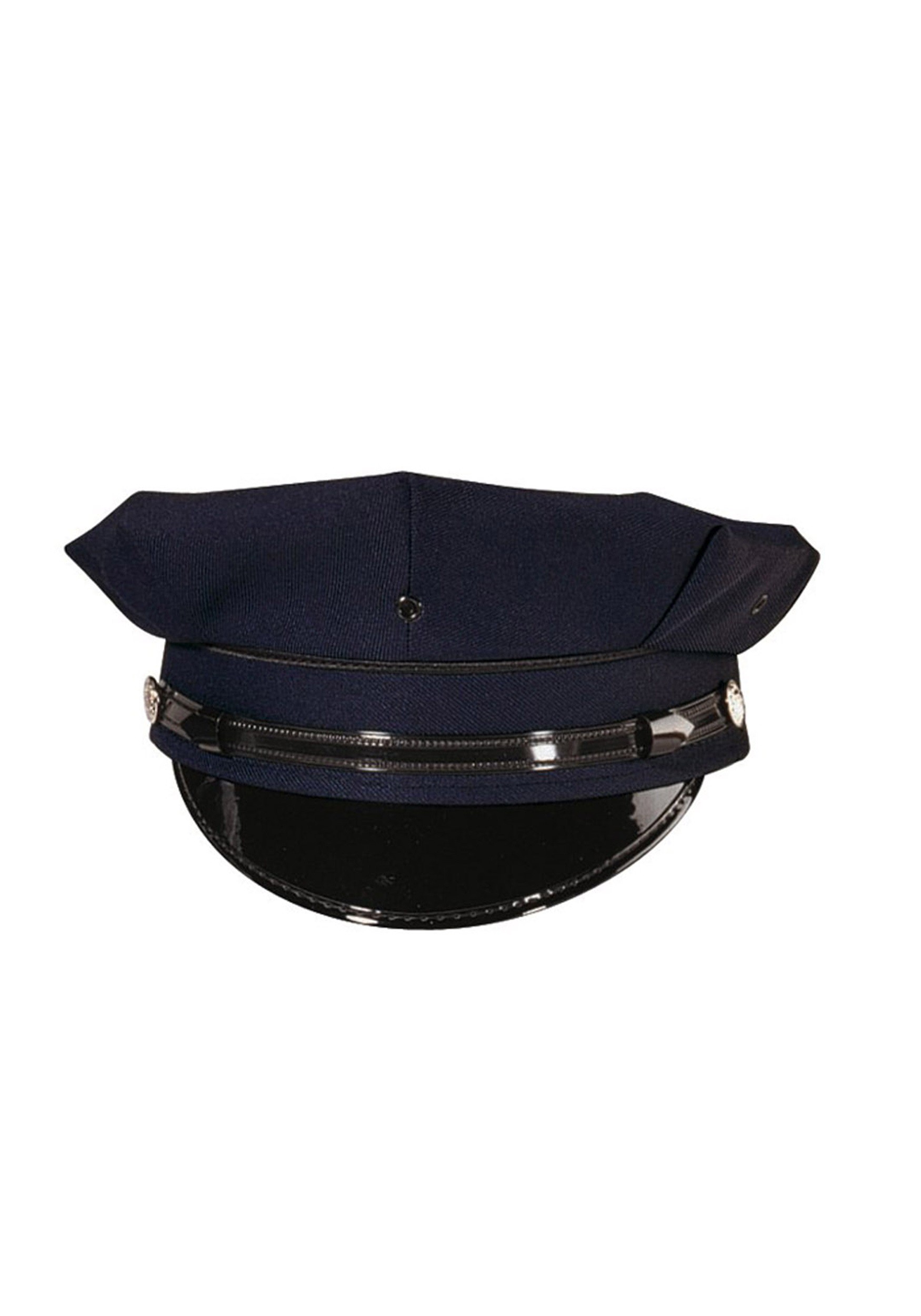 Deluxe 8 pt. Sombrero de vestuario de la policía azul marino para adultos Multicolor Colombia