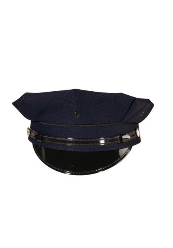 Adult Deluxe 8 pt. Navy Blue Police Hat