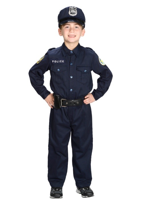 Deluxe Police Officer Boy's Costume