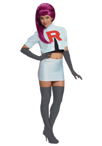 Jessie Team Rocket Costume Pokemon Halloween Costumes For Adults